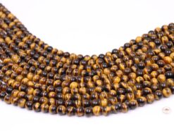 Yellow Tiger Eye beads 6mm smooth(1)