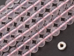 Madagascar Rose Quartz beads 6mm smooth(3)